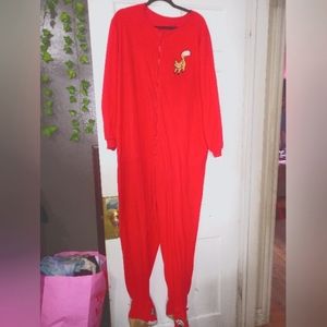 Red Onesie with pockets
